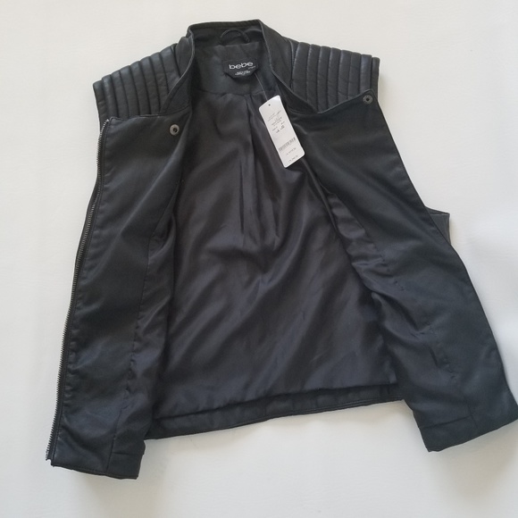Bebe faux leather vest - Picture 2 of 3